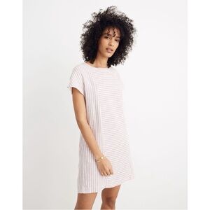 Madewell Striped Shift Mini Dress